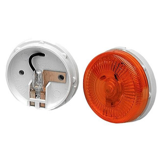 Grote® - 2.5" Yellow Round Surface Mount Clearance Marker Light