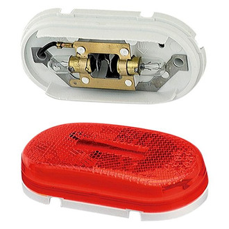 Grote® - Oval 4"x2" Red Crystal Side Marker Light