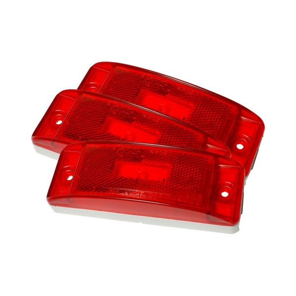 Grote® 470723 SuperNova™ Turtleback II 6"x2" Rectangular Red LED