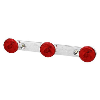 Grote® - Low-Profile Low-Profile Red Round Screw Mount Clearance Marker Light Bar