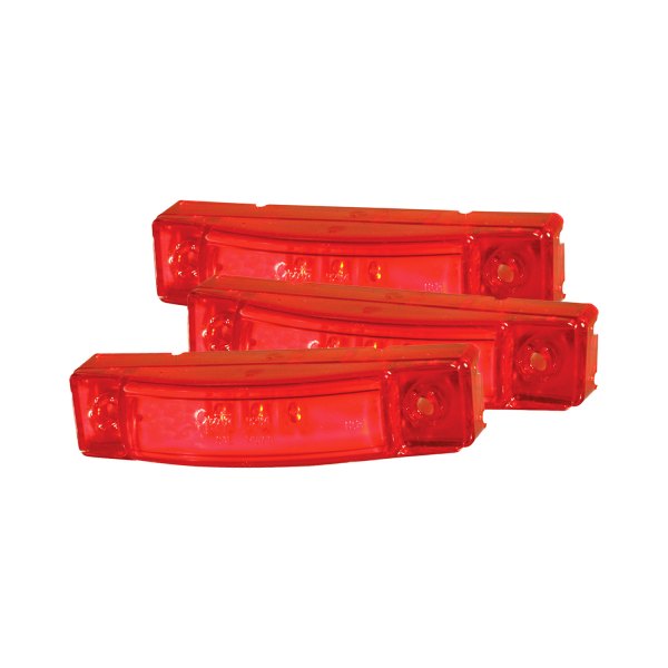 Grote® 492523 SuperNova™ Multifunction 4"x1" Rectangular Red LED