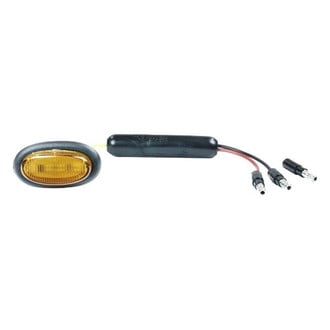 Grote® - MicroNova™ Dual Intensity Slim-Line Yellow Grommet Mount LED Clearance Marker Light with Grommet