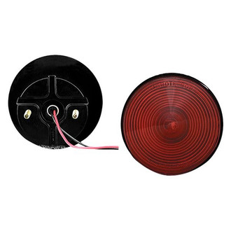 Grote® - 4" Two-Stud Red Round Combination Tail Light w/o License Window