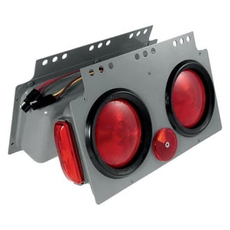 Grote® - 4" Screw Mount Combination Tail Lights with Side Marker Light