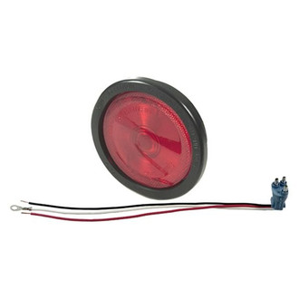Grote® - Torsion Mount II™ 4" Built-in Reflector Red Grommet Mount Combination Tail Light with Built-In Reflector