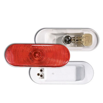 Grote® - Torsion Mount III Red Oval Tail Light