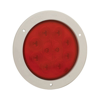 Grote® - SuperNova™ 4" Round Chrome/Red LED Tail Light