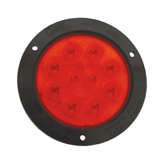 Grote® - SuperNova™ 4" Round Chrome/Red LED Tail Light
