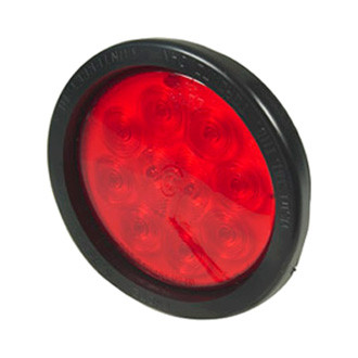 Grote® - SuperNova™ 4" Round Chrome/Red LED Tail Light