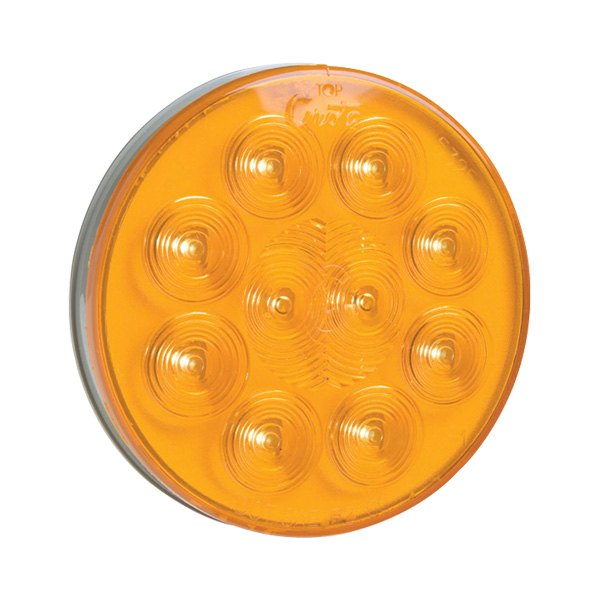 Grote® 53553 SuperNova™ 4" Round Chrome Amber LED Turn Signal Light