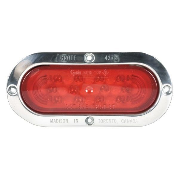 Grote® 53972 SuperNova™ 6" Red Oval Bracket Mount LED Combination