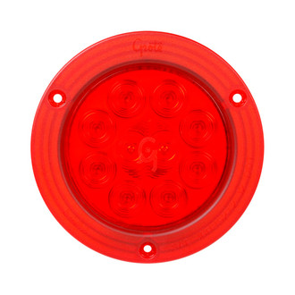 Grote® - SuperNova™ 4" Round Chrome/Red LED Tail Light