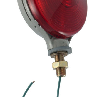 Grote® - Single Face Red Round Bolt-on Mount Combination Tail Light