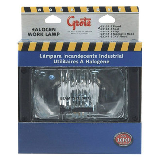 Grote® - 6.9"x5" 55W Rectangular Spot Beam Light Retail Pack