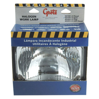 Grote® - Large 6.9"x5.5" 55W Rectangular Spot Beam Light Retail Pack