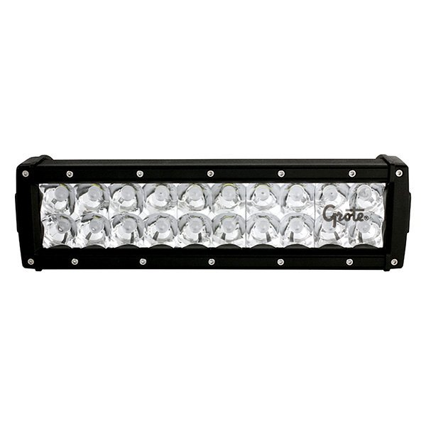 Grote® - 10" 60W Dual Row Anodized Black Housing LED Light Bar