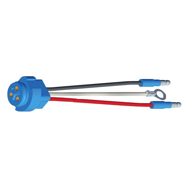 Grote® - Stop Tail Turn Three-Wire Plug-In Pigtails for Male Pin Lights with Chassis Ground and 0.180 Male Slim-Line