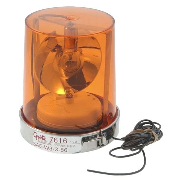 Grote® - 6" Econolites Revolving Reflector Amber Beacon Light