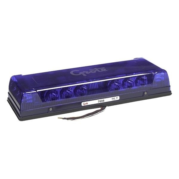 Grote® - 17" Mini Low Profile Blue Emergency LED Light Bar