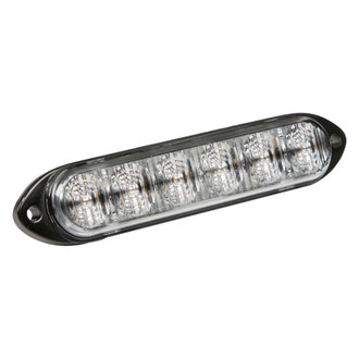 Grote® - 4.5" Bolt-On Mount Directional Low Profile Amber/White LED Strobe Light