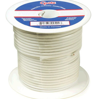 Grote® - 14 AWG Single 100' White Stranded PVC Primary Wire