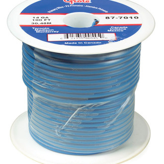 Grote® - 14 AWG Single 25' Blue Stranded PVC Primary Wire
