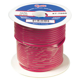 Grote® - 16 AWG Single 25' Red Stranded PVC Primary Wire