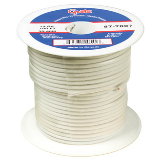 Grote® - 16 AWG Single 25' White Stranded PVC Primary Wire