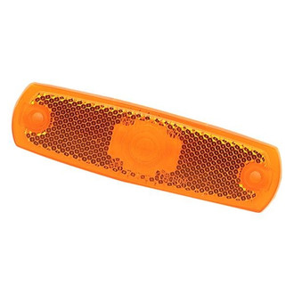 Grote® - 4.9" Reflectorized Amber Rectangular Lens for Clearance Marker Lights with Built-In Reflector