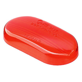 Grote® - 4"x2" Oval Red Crystal Side Marker Light Lens