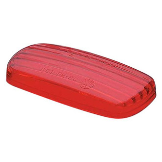 Grote® - Fruehauf Style 4"x2" Rectangular Red Crystal Side Marker Light Lens