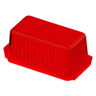 Grote® - Economy Style 2"x1" Rectangular Red Crystal Side Marker Light Lens