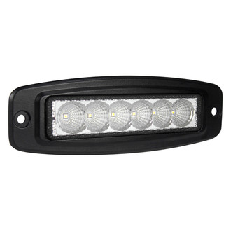 Grote® - BriteZone™ Recessed Mount 7.6" 25.7W Rectangular Black Powder Coated Housing Flood Beam LED Light