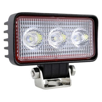 Grote® - BriteZone™ 3.4" 9W Rectangular Black Powder Coated Housing Flood Beam LED Light