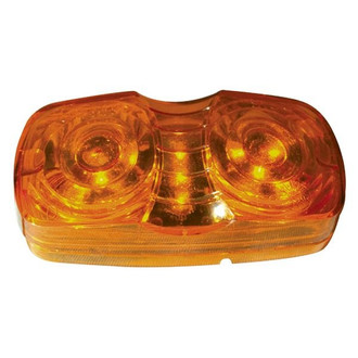 Grote® - Hi Count™ Square-Corner Yellow Square Bracket Mount LED Clearance Marker Light