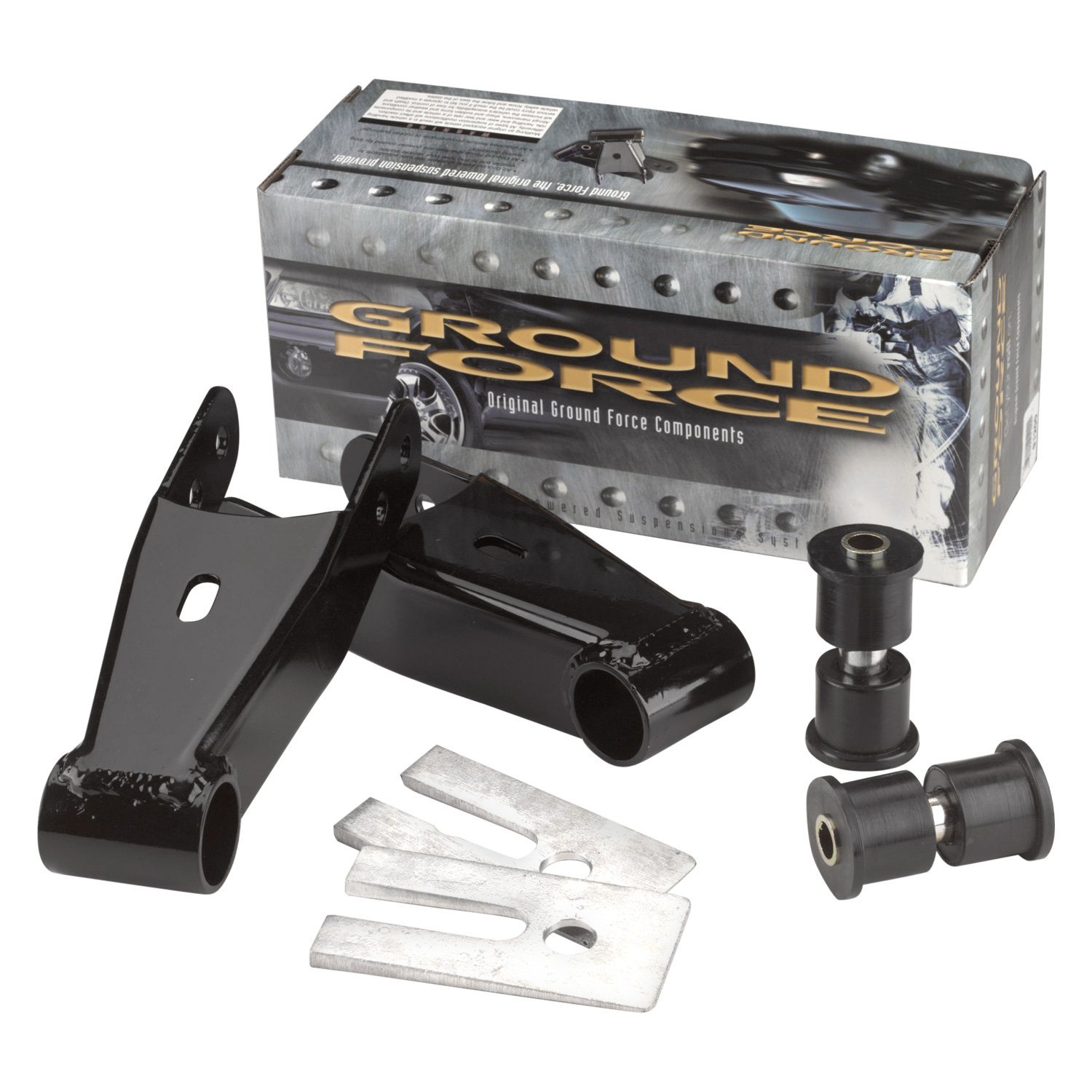 Ground Force® 91200 2" Rear Lowering Leaf Spring Shackles