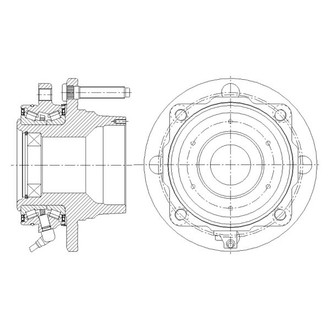 GSP North America® - Wheel Bearing and Hub Assembly