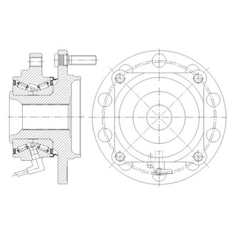 GSP North America® - Wheel Bearing and Hub Assembly