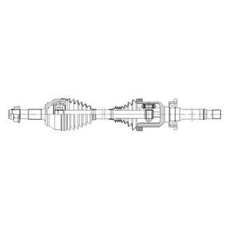 GSP North America® - Front Passenger Side CV Axle Assembly