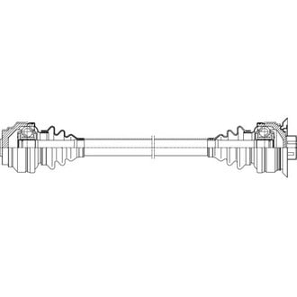 GSP North America® - Rear Driver Side CV Axle Assembly