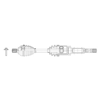 GSP North America® - Front Passenger Side CV Axle Assembly