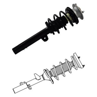 GSP North America® - Front Twin-Tube Non-Adjustable Strut Assembly