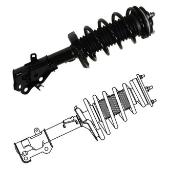 GSP North America® - Front Strut Assebmlies Set