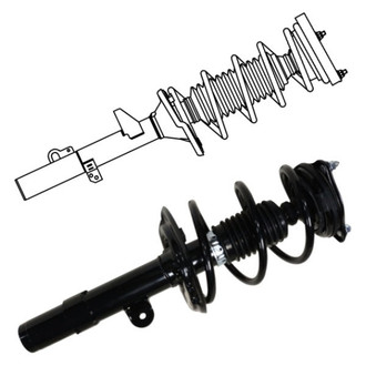 GSP North America® - Front Strut Assebmlies Set
