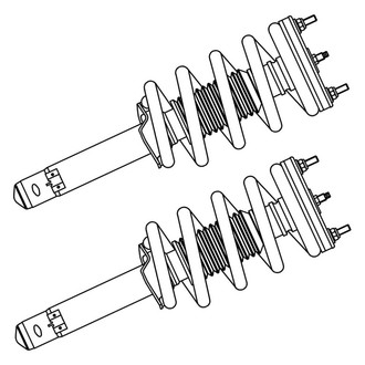 GSP North America® - Front Strut Assebmlies Set