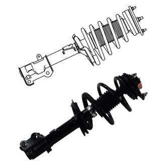 GSP North America® - Front Twin-Tube Non-Adjustable Strut Assembly