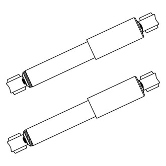GSP North America® - Rear Shock Absorbers Set