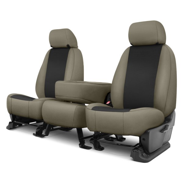  Precision Fit® - Endura 1st Row Black & Charcoal Custom Seat Covers