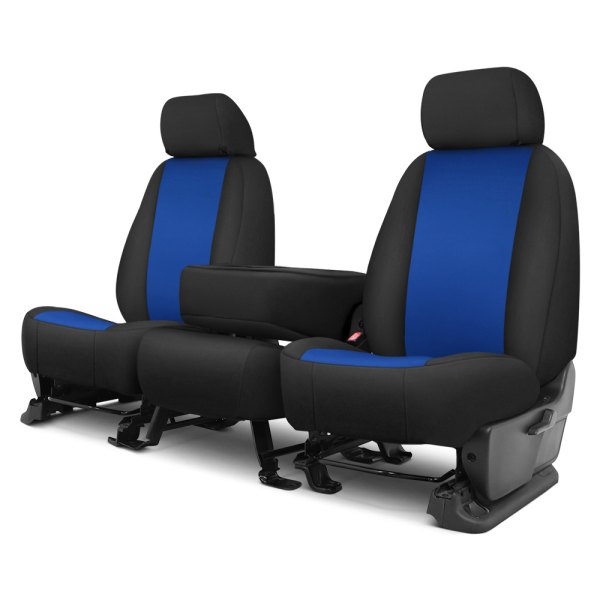  Precision Fit® - Endura 1st Row Blue & Black Custom Seat Covers