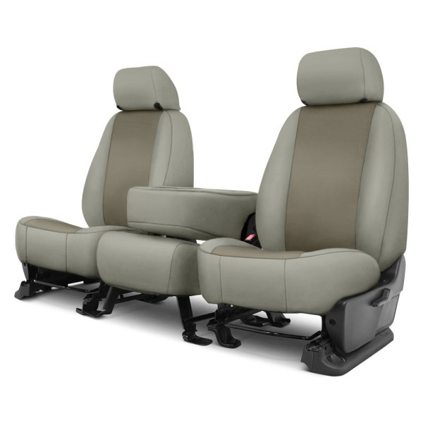  Precision Fit® - Endura 1st Row Charcoal & Silver Custom Seat Covers